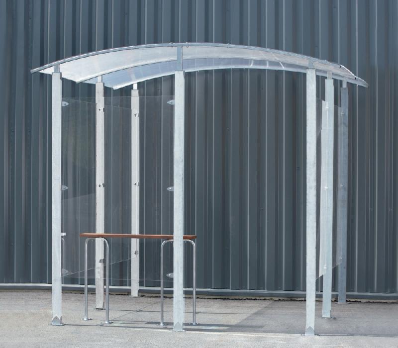 ABRI FUMEURS INDÉPENDANT ACIER GALVANISÉ 6 M²