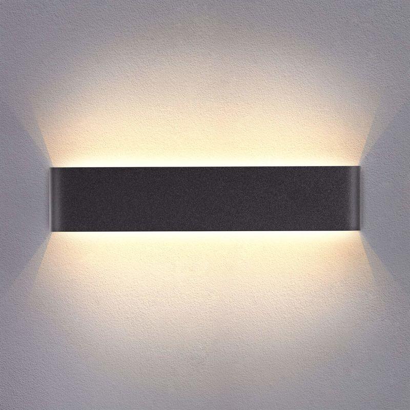 Applique Murale Interieur Led Noir 14w 3000k Lampe Murale Blanc Chaud Moderne Design Ac 220v Pour Chambre Salon Escalier Couloir Acrylique 40cm Stoex Comparer Les Prix De Applique Murale Interieur Led