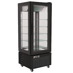 Armoire vitrine de congélation avec roues - 650x650x1950 mm - 1000 W 230/1V - 14219901 Eurast - noir multi-matériau 14219901_0