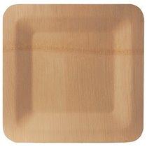ASSIETTE EN BAMBOU 'PURE', CARRÉ, 230X230 MM, PAR 10