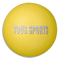 BALLON TOUS SPORTS CAOUTCHOUC SUR CARCASSE NYLON - LOT DE 2