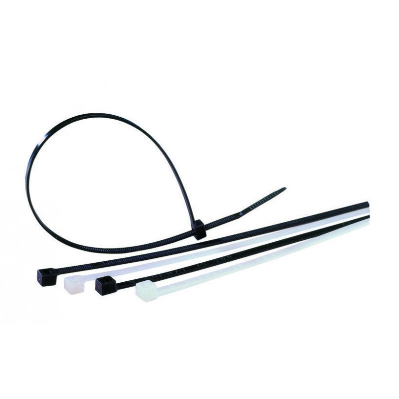 COLLIERS DE CÂBLAGE SIMPLE POLYAMIDE 6.6 NATUREL 2,5X100 BOÎTE DE 100 - SCELL-IT - 5203