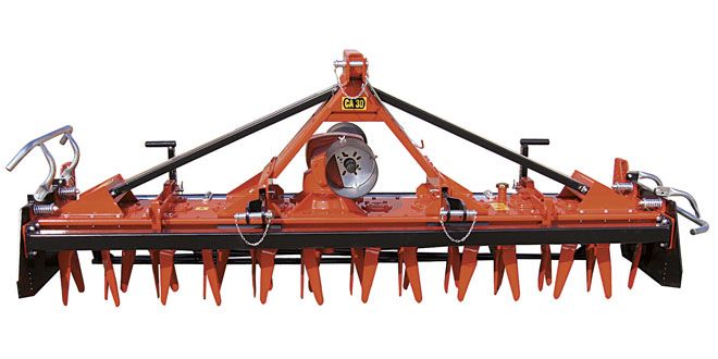 Ca 50 à 120 hp - Fraises et herses rotatives EMYMPS - Poids 665 à 1400 kg - Dents à couteaux 31 cm, boîte en acier anti-usure_0