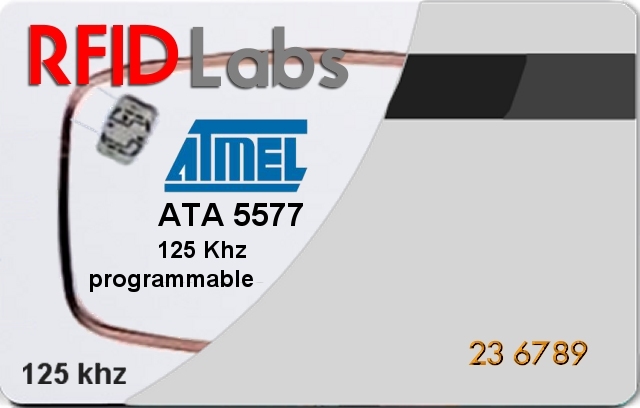 Carte badge prox 125 khz ata5577 programmable tout format blanche a imprimer_0