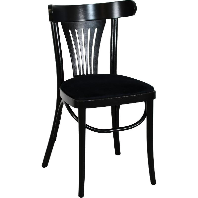 Chaise de restaurant PALMETTE en hêtre - Jonction américaine - Réf : 0060/0032NOYER0009_0
