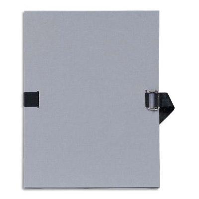 CHEMISE A DOS EXTENSIBLE AVEC SANGLE - FORMAT 24 X 32 - QUALITE TOILEE - COLORIS GRIS - LOT DE 10