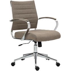 CLP Chaise de bureau Oakland Taupe/Tissu - gris textile 316984_0
