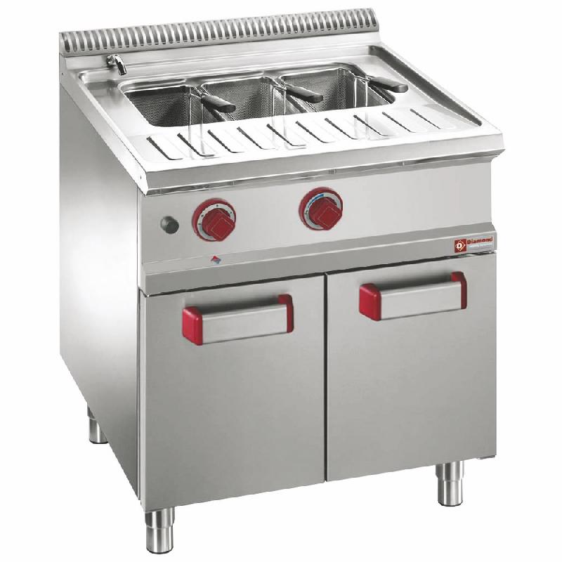 Cuiseur à pâtes gaz - 1 cuve 40 litres sur armoire - G7/CPA7-N - acier inox AISI 304_0