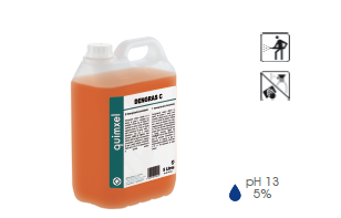 Dégraissant concentré DENGRAS C 10 LTS - pour graisses incrustées, non inflammable, QUIMXEL_0