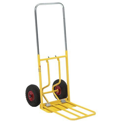 DIABLE POIGNÉE TÉLESCOPIQUE ROUES PNEUMATIQUES CHARGE 150 KG DLV
