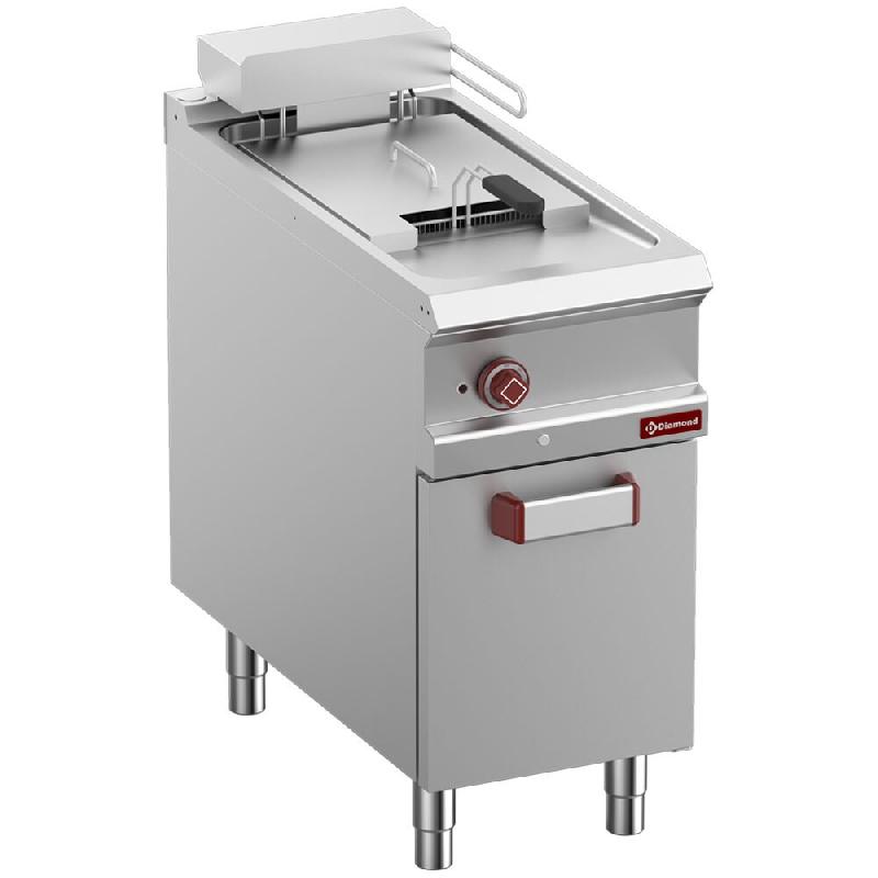 Diamond - Friteuse électrique 1 cuve 18 lit. Sur meuble fermé - réf. E9/F18A4-N - inox AKS-E9/F18A4-N_0