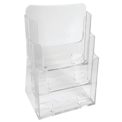 DISTRIBUTEUR MONOBLOC A4 (3 COMPARTIMENTS) CRISTAL - EXACOMPTA