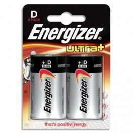 ENERGIZER BLISTER DE 2 PILES ALCALINESLR20 GAMME ULTRA+