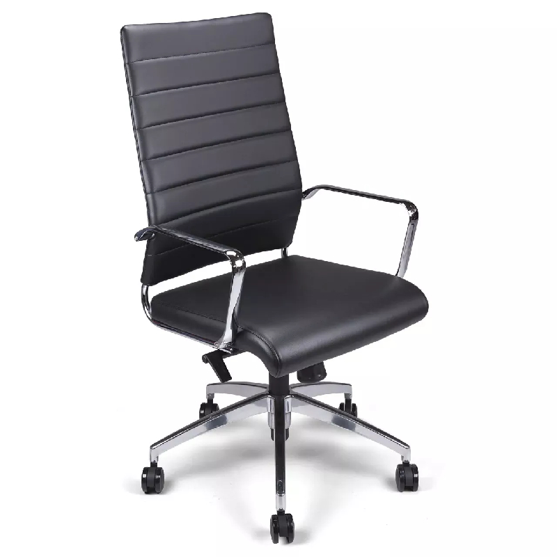 Fauteuil de direction So Modène - Accoudoirs en aluminium poli - Mécanisme basculant 5 positions - Réglable en hauteur_0