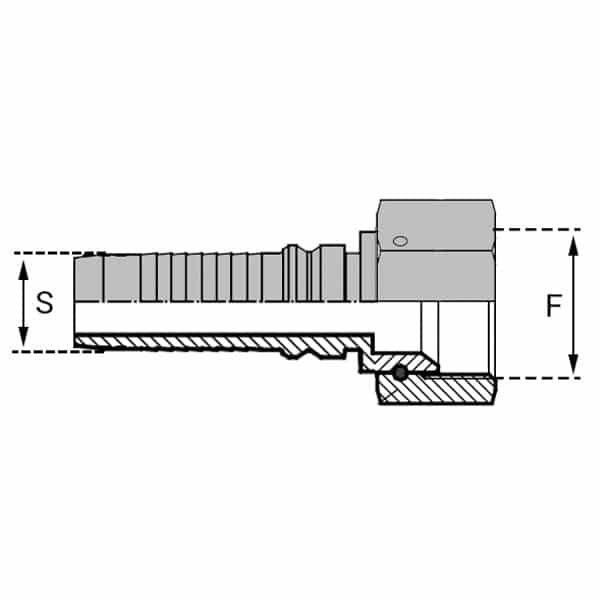 Femelle - Droit (DKJ-IN) - 12 , 3/4