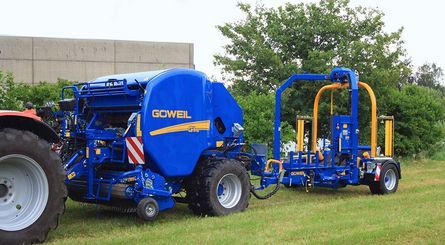G5020 Inliner - Enrubanneuse agricole Goewell Maschinenbau GmbH - longueur 4 850 mm - satellite double et commande PROFI_0