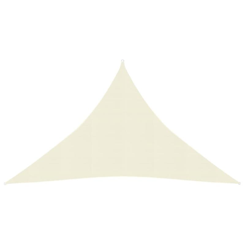 Helloshop26 - Voile toile d'ombrage parasol 160 g/m² 3,5 x 3,5 x 4,9 m PEHD crème 02_0009075 - 3000485582722_0