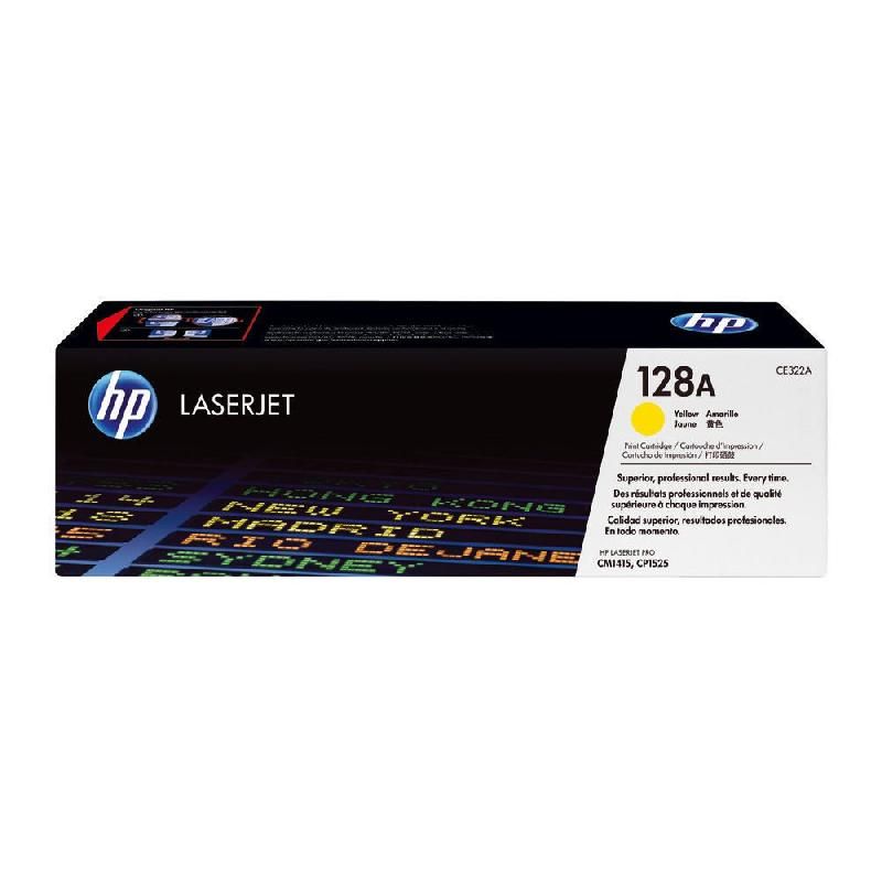 HEWLETT PACKARD TONER ORIGINAL 128A (CE322A) - COULEUR: JAUNE