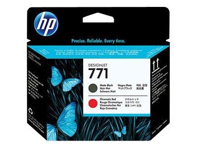 HP 771 TÊTE D'IMPRESSION DESIGNJET NOIR MAT/ROUGE CHROMATIQUE