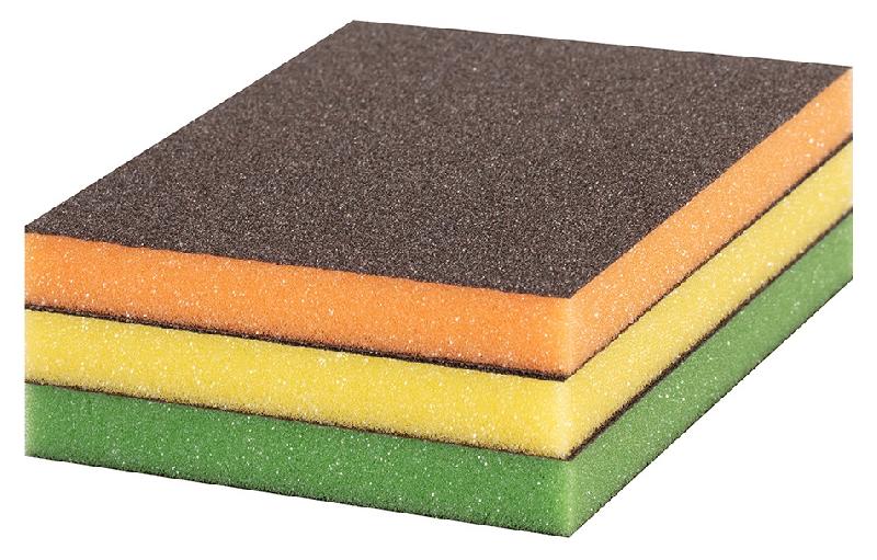 KIT 3 ÉPONGES RECT. FIN EXPERT 3 GRAINS - BOSCH - 2608901176