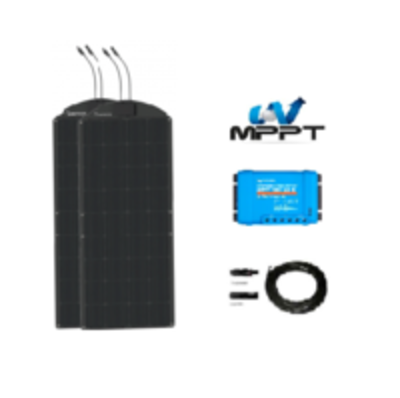 Kit solaire flexible 200W 12V monocristallin MPPT F.Tech - KN003 avec panneaux EFTE et régulateur Victron_0