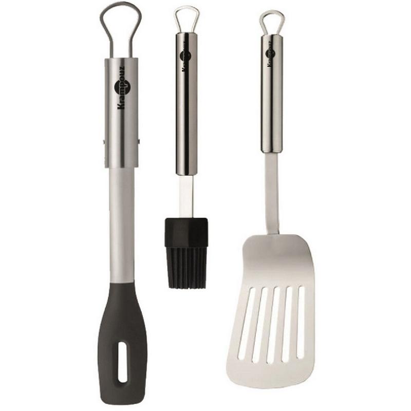 KRAMPOUZ set d'accessoires pour plancha ASP2 - argenté 3563880133451_0