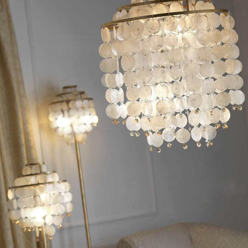ONLI LAMPADAIRE RUBEN AVEC PLAQUES DE NACRE