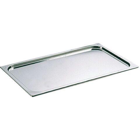 LOT DE 2 - COUVERCLE INOX SANS POIGNÉE GN 1/9 - POUR BAC GASTRONORME SANS ANSE