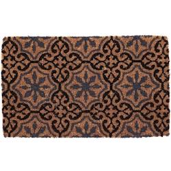 Paillasson en fibres de coco à motifs 75 x 45 cm Rosettes Esschert Design - marron 8714982218835_0