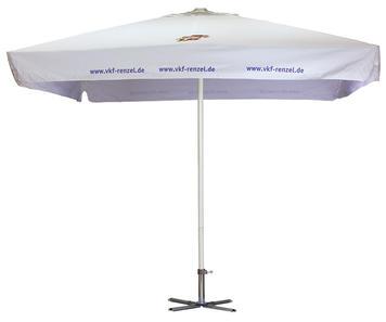 Parasol publicitaire 'Gastro' - Vert - Polyester Premium 220g/m² - Airvent et structure alu renforcée_0