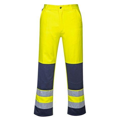 PORTWEST TX71 PANTALON HAUTE-VISIBILITÉ SÉVILLE JAUNE/MARINE - TAILLE S - STANDARD