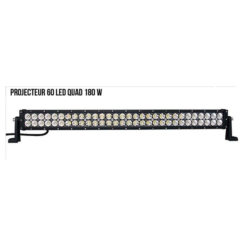 Projecteur 60 LED Quad - 180W - 13500 Lumens - Homologation CE, ROHS, IP67_0