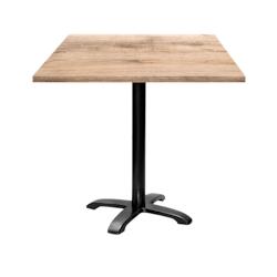 Restootab - Table 70x70cm - modèle Bazila tanin naturel - marron fonte 3760371512072_0
