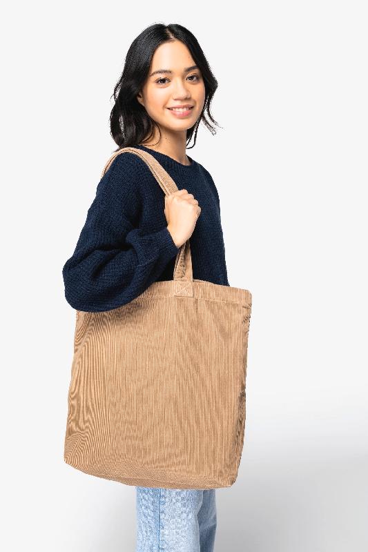 Sac publicitaire écoresponsable en velours côtelé - Réf: NS133 - Coton biologique - 25L - Native Spirit_0