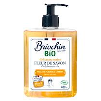 SAVON GEL LAVANT MAINS BRIOCHIN BIO - MIEL ET CITRON - FLACON À POMPE DE 400 ML