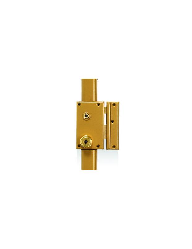 SERRURE EN APPLIQUE 3 POINTS 70 VERTICAL FOUILLOT A2P* CYLINDRE DE 47,5MM À 7 AILETTES DROITE - POLLUX - 074710