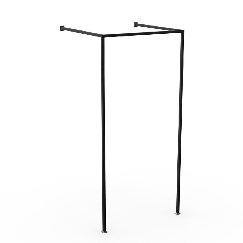 Structure cabine L90xP90xH200cm - noir mat_0