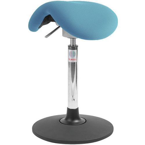 SIÈGE MINI SWAY FLEXMATIC - TISSU 3D - BAS - BLEU CLAIR - GLOBAL PROFESSIONAL SEATING
