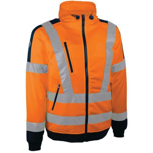 SWEATSHIRT À CAPUCHE HAUTE VISIBILITÉ 2 POCHES ZIPPÉES À LA TAILLE - SINGER SAFETY
