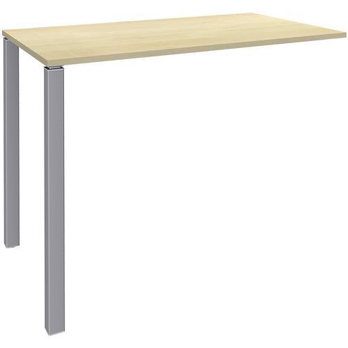 TABLE HAUTE 2 PIEDS L140XH105XP60CM ERABLE/PIED ALU - SIMMOB