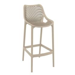 Tabouret de terrasse en polypropylène empilable coloris taupe  Euro Mobilier CHR - marron plastique polypropylène 3760380010743_0