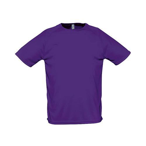 TEE-SHIRT PERSONNALISABLE UNI TECHNIC PES ADULTE VIOLET