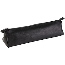 TROUSSE TRAPÈZE, CUIR NOIR - LOT DE 2