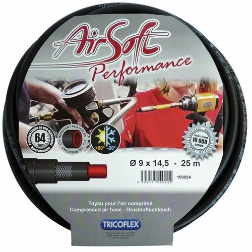 TUYAU AIR COMPRIMÉ - RENFORCÉ EN FIBRE POLYESTER - 12,70 X 19 MM - 25 M - AIRSOFT PERFORMANCE TRICOFLEX