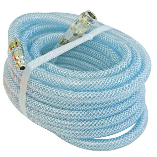 TUYAU ANTISTATIQUE AVEC RACCORDS RAPIDE S LONGUEUR 7.5M - ABAC