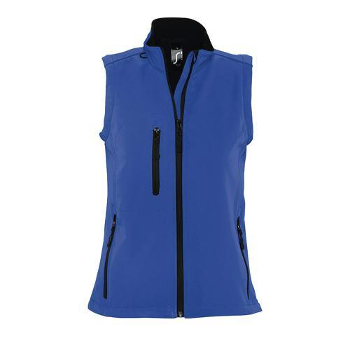 VESTE SANS MANCHE FEMME ZIPPÉE SOFTSHELL EN POLYESTER ROYAL