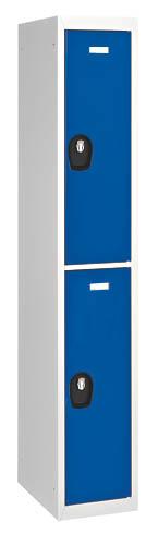 VESTIAIRE COLONNE 2 CASES - ELÉMENT DÉPART GRIS-BLEU