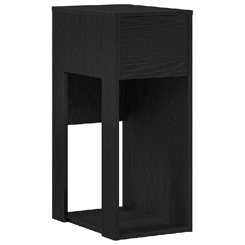 VidaXL Support de tour d'ordinateur avec tiroir noir 30x44x74 cm Modèle Soho - 858732_0