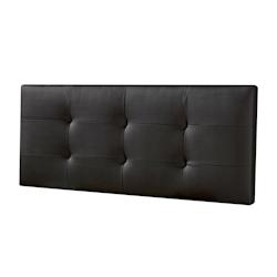 VS Venta-stock Tête de lit Carla 140x60 cm Noir, rembourrée de Mousse - noir T20012_0