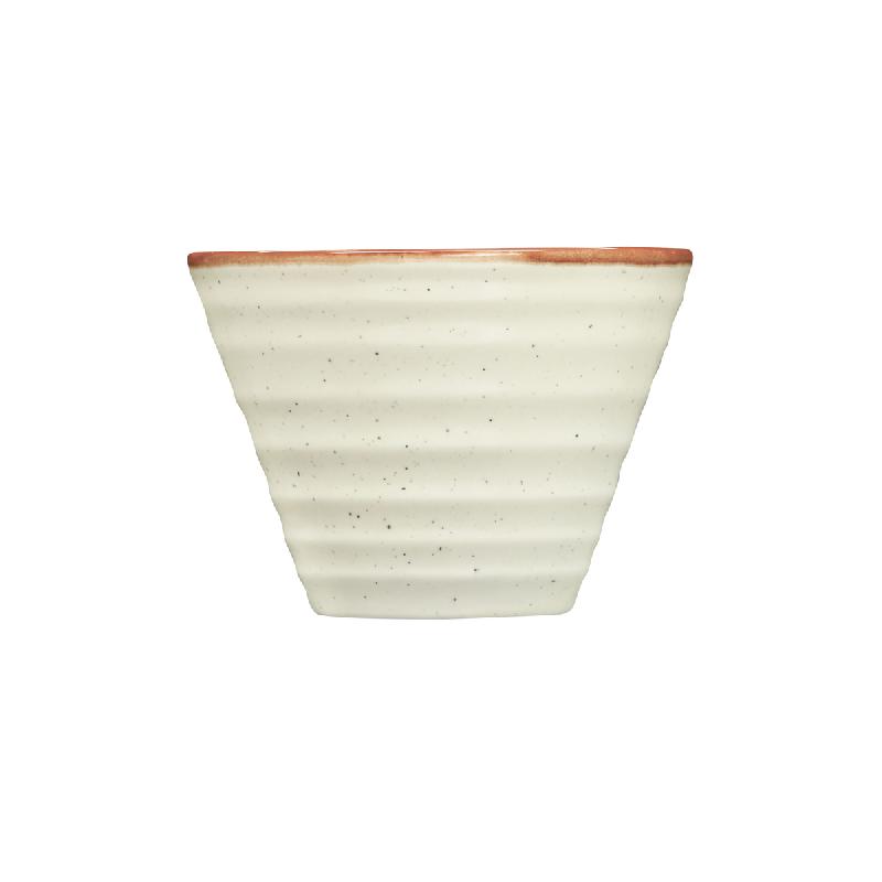 COUPELLE CONIQUE BEIGE PORCELAINE Ø 11 CM ARTISAN ARIANE